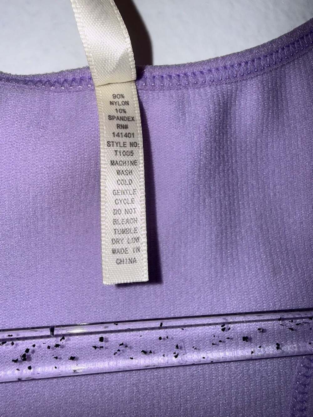 💲C-MODE Purple Ribbed Seamless Racerback Tank Top Style T1005 - Picture 4 of 4